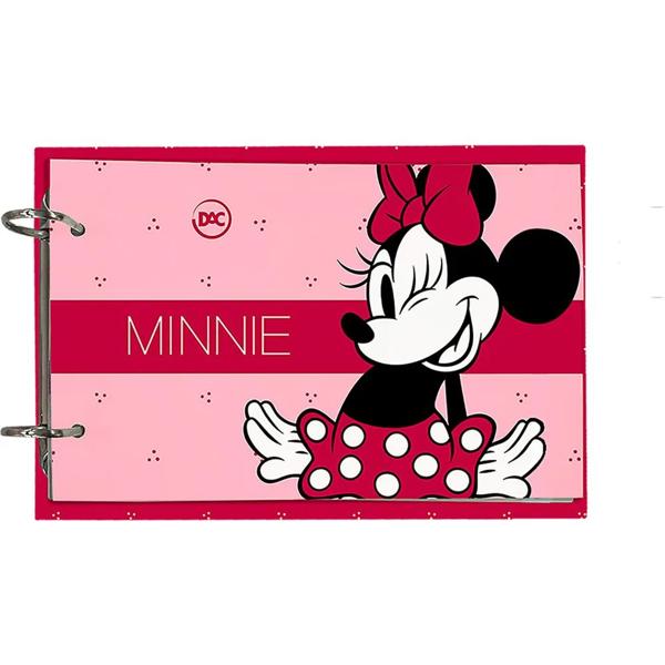 Mini Caderno Argolado, Horizontal, 2 Argolas, Disney Minnie, 3782, DAC - PT 1 UN