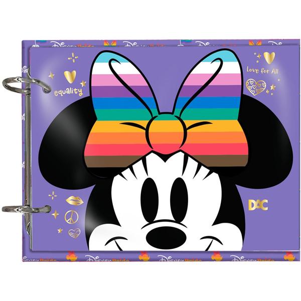 Mini Caderno Argolado 2 argolas, 80 folhas, horizontal, Disney Pride, 4408, DAC - PT 1 UN