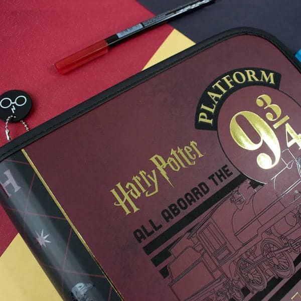 Fichário universitário, 4 argolas com zíper, Harry Potter, 3823, DAC - PT 1 UN