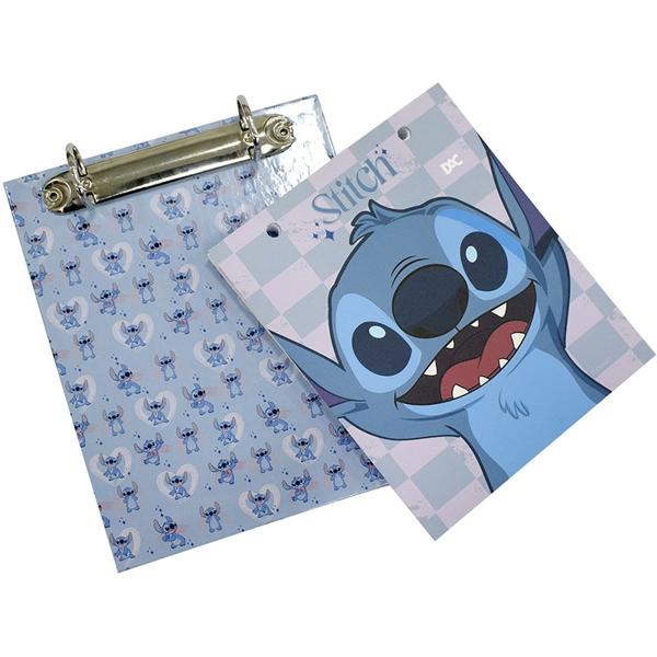 Mini Caderno Argolado, 2 argolas, 80 folhas, vertical, Stitch Disney, 4221, DAC - PT 1 UN