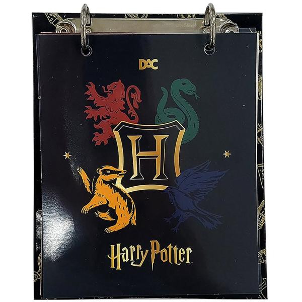 Mini Caderno Argolado, 2 argolas, 80 folhas, vertical, Harry Potter, 4181, DAC - PT 1 UN