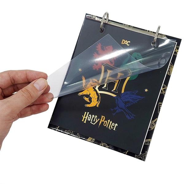 Mini Caderno Argolado, 2 argolas, 80 folhas, vertical, Harry Potter, 4181, DAC - PT 1 UN