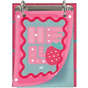 Mini Caderno Argolado, 2 argolas, 80 folhas, vertical, Hello, 4487, DAC - PT 1 UN Mini Caderno Argolado, 2 argolas, 80 folhas, vertical, Hello, 4487, DAC - PT 1 UN