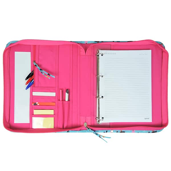 Fichário Universitário Julie com 4 argolas, Compacto, A4, Belinky - PT 1 UN