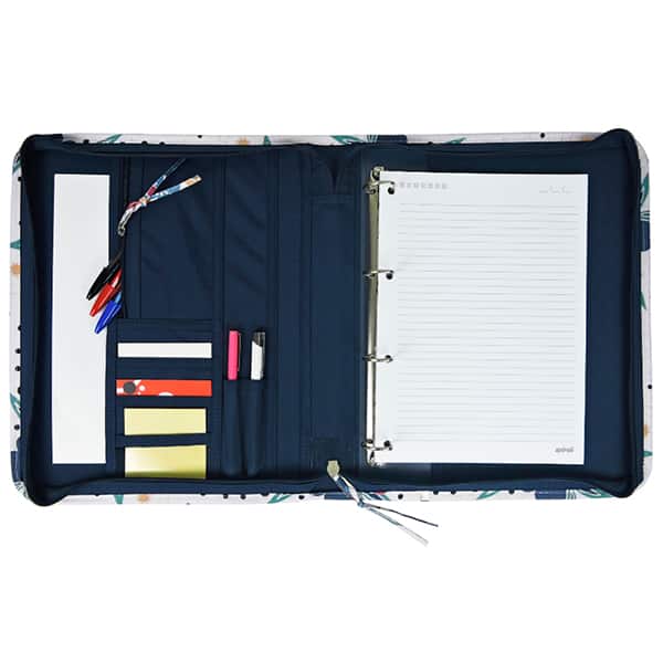 Fichário universitário 4 argolas, A4, Flores, Belinky - PT 1 UN