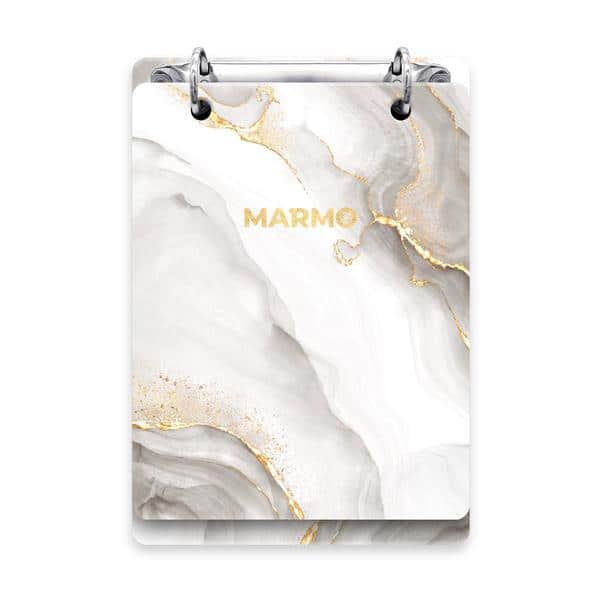 Mini Caderno Argolado Marmo, Capa Dura, 2 argolas, 100 folhas, Vertical, 119 x169mm, Spiral Mrm - PT 1 UN Mini Caderno Argolado Marmo, Capa Dura, 2 argolas, 100 folhas, Vertical, 119 x169mm, Spiral Mrm - PT 1 UN