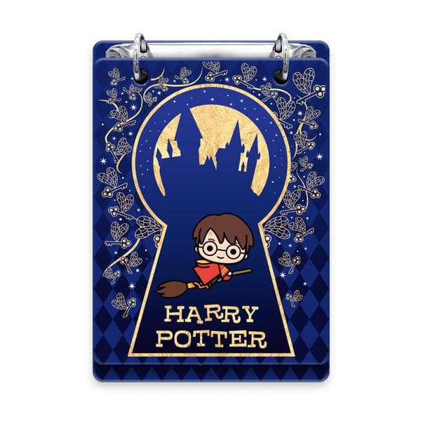 Mini Caderno Argolado Harry Potter Charms, Capa Dura, 2 argolas, 100 folhas, Vertical, 119 x169mm,  Spiral Hpc - PT 1 UN