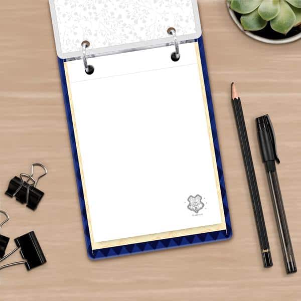 Mini Caderno Argolado Harry Potter Charms, Capa Dura, 2 argolas, 100 folhas, Vertical, 119 x169mm,  Spiral Hpc - PT 1 UN