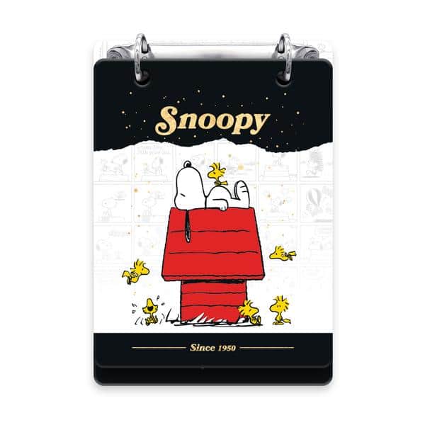Mini Caderno Argolado Snoopy, Capa Dura, 2 argolas, 100 folhas, Vertical, 119 x169mm, Spiral Sno - PT 1 UN