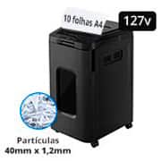 Fragmentadora de Papel em Partículas com modo Manual para até 10 folhas e Automático para até 350 folhas A4, 127v, AS350CM-1, Aurora - CX 1 UN Fragmentadora de Papel em Partículas com modo Manual para até 10 folhas e Automático para até 350 folhas A4, 127v, AS350CM-1, Aurora - CX 1 UN