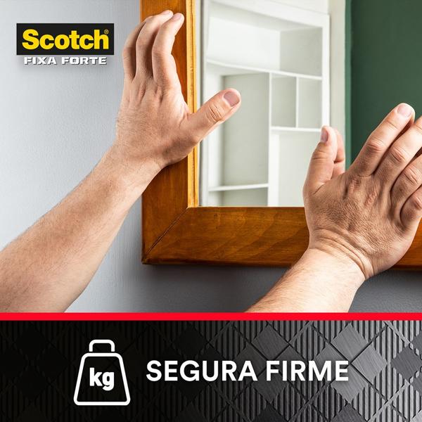 Fita Dupla Face 3M Scotch Fixa Forte Fixação Extrema - 24 mm x 2 m - BT 1 UN