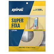 Fita adesiva dupla face espuma Super Fixa 12mmx5m V1200 Spiral PT 1 UN
