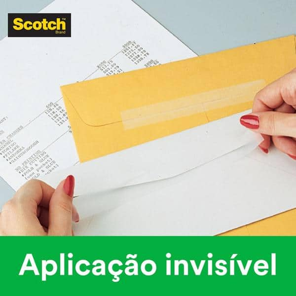 Fita Mágica Scotch Transparente 12mm x 20m, 3M - PT 1 UN