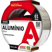 Fita adesiva alumínio, 25mm x 30m, Prata, 233s 2906110217, Adere - RL 1 UN