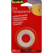Fita Adesiva Scotch Transparente – 12 mm x 20 m -  BT 1 UN Fita Adesiva Scotch Transparente – 12 mm x 20 m -  BT 1 UN