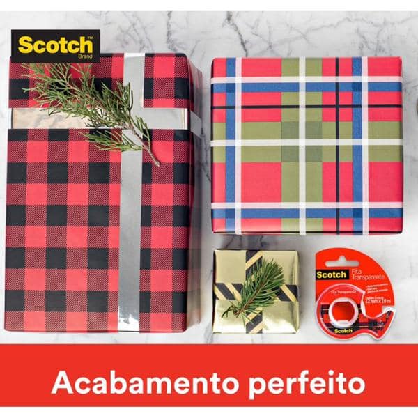 Fita Adesiva Scotch Transparente – 12 mm x 20 m - BT 1 UN