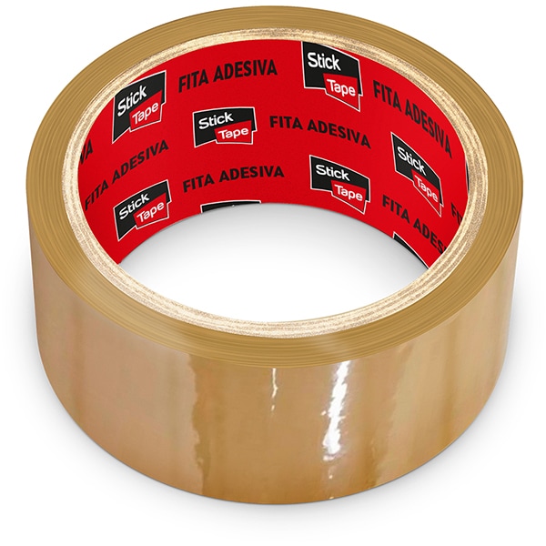 Fita Adesiva PP Marrom Hot melt, 45mm x 40m, Stick Tape - PT 4 UN