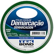Fita adesiva para demarcação de solo, 48mm x 15m, Verde, TekBond - RL 1 UN