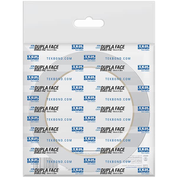 Fita adesiva dupla face papel, 19mm x 30m, TekBond - PT 1 UN