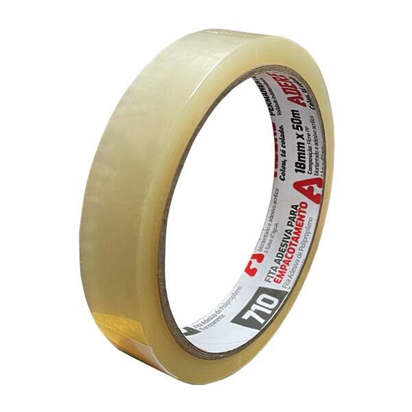 Fita adesiva PP Corta Fácil, 18mm x 50m, 710, Adere - PT 6 UN
