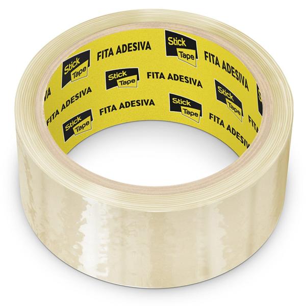 Fita Adesiva Transparente de Empacotamento, 45mm x 40m, Stick Tape - PT 1 UN