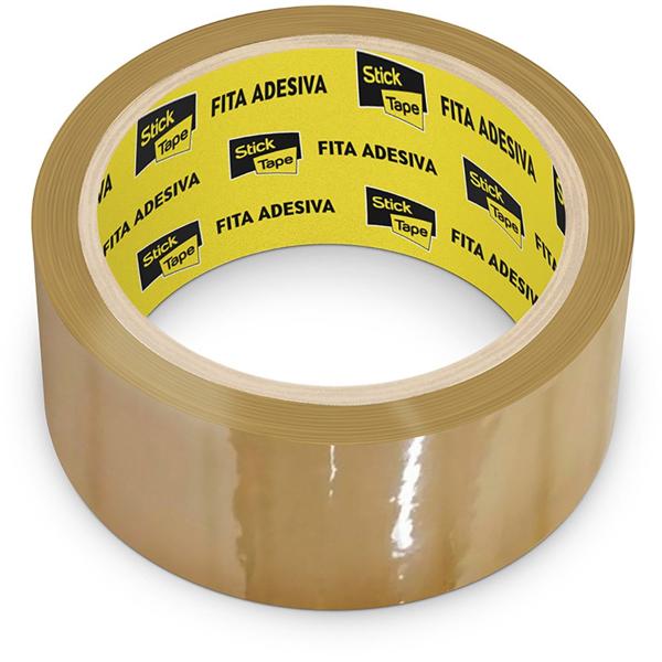 Fita Adesiva Marrom de Empacotamento, 45mm x 40m, Stick Tape - PT 1 UN