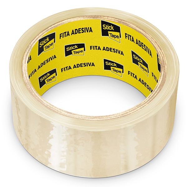 Fita Adesiva Transparente de Empacotamento, 45mm x 45m, Stick Tape - PT 1 UN