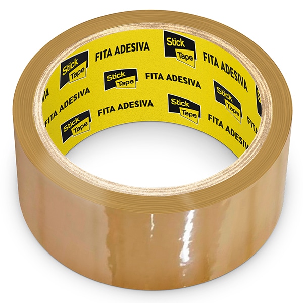 Fita Adesiva Marrom de Empacotamento, 45mm x 45m, Stick Tape - PT 1 UN