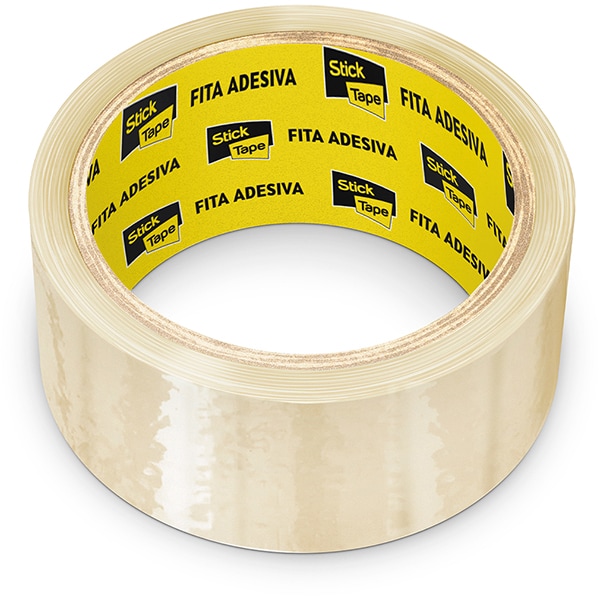 Fita Adesiva Transparente PP, 45mm x 45m, Stick Tape - PT 4 UN