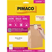 Lacre de Segurança Adesivo retangular, 40mm x 120mm, A4, 970908, Pimaco - PT 80 UN Lacre de Segurança Adesivo retangular, 40mm x 120mm, A4, 970908, Pimaco - PT 80 UN