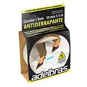 Fita adesiva de segurança Antiderrapante, 50mmx5m, Transparente, Adelbras - BT 1 UN Fita adesiva de segurança Antiderrapante, 50mmx5m, Transparente, Adelbras - BT 1 UN