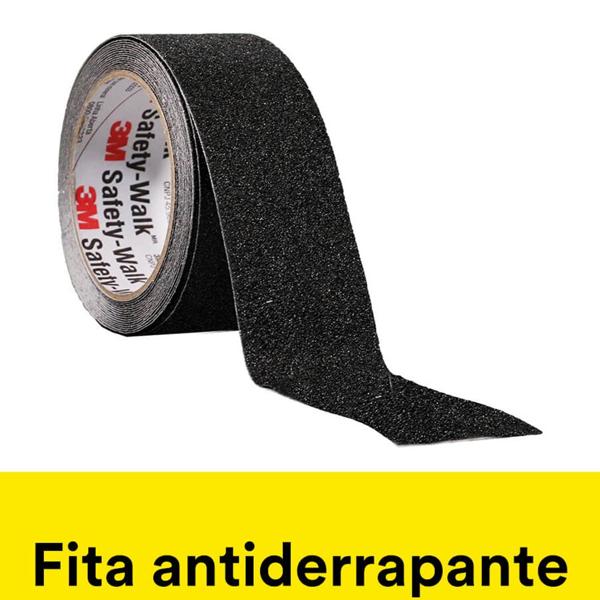 Fita Antiderrapante 3M Safety-Walk Preta - 50 mm x 5 m - PT 1 UN