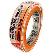 Fita crepe 24mm x 50m, Laranja, A128RLS, Adere - PT 1 UN
