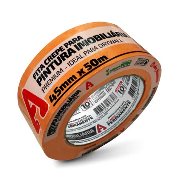 Fita crepe 45mm x 50m, Laranja, A128RLS, Adere - PT 1 UN