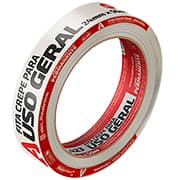 Fita crepe para uso geral, 24mm x 50m, Branca, 423S, Adere - PT 1 UN