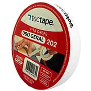 Fita crepe para uso geral, 18mm x 50m, Tectape - RL 1 UN