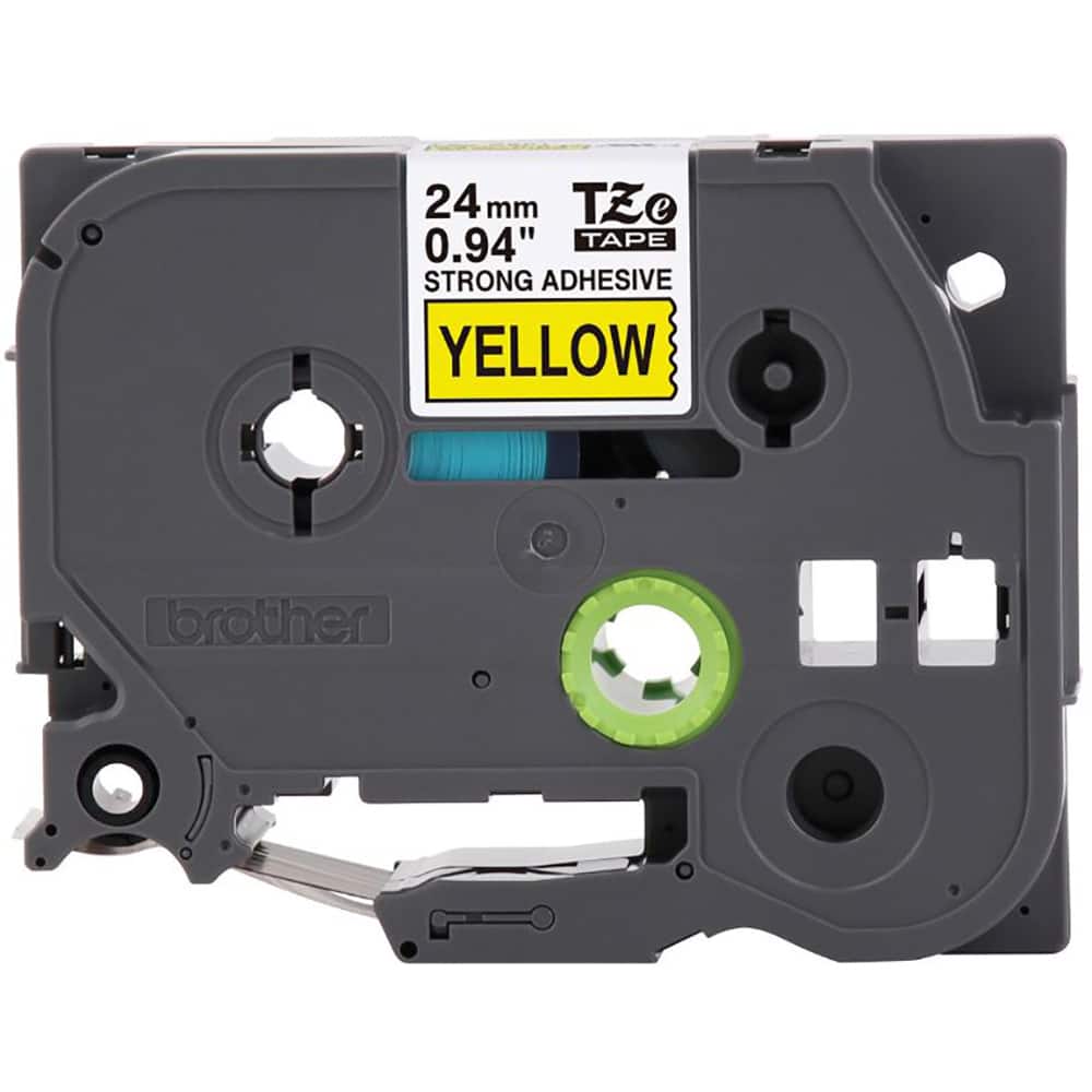 Fita para rotulador Brother, 24mm x 8m, Amarelo, Escrita preta, TZES651, Brother - CX 1 UN