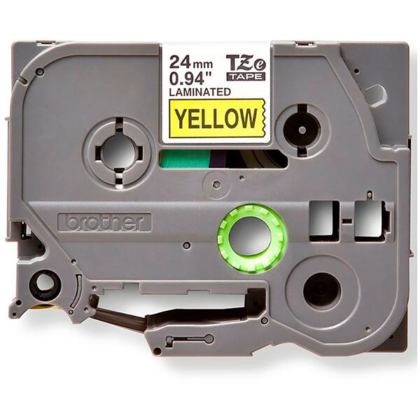 Fita para rotulador Brother TZE, 24mm x 8m, Amarela, Escrita preta, TZE651, Brother - BT 1 UN Fita para rotulador Brother TZE, 24mm x 8m, Amarela, Escrita preta, TZE651, Brother - BT 1 UN