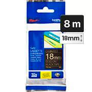 Fita para rotulador Brother TZE, 18mm x 8m, Preto, Escrita Dourada, TZe344, Brother - BT 1 UN Fita para rotulador Brother TZE, 18mm x 8m, Preto, Escrita Dourada, TZe344, Brother - BT 1 UN