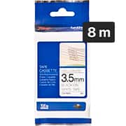 Fita para rotulador Brother TZe, 8m x 3,5mm, Branco, escrita preta, Super Estreita, TZEN201, Brother - BT 1 UN Fita para rotulador Brother TZe, 8m x 3,5mm, Branco, escrita preta, Super Estreita, TZEN201, Brother - BT 1 UN