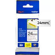 Fita para rotulador Brother Tze, 24mm x 8m, Transparente, Escrita preta, Super cola, TZES151 , Brother - BT 1 UN