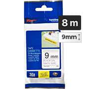 Fita para rotulador Brother Tze, 9mm x 8m, Branco, Escrita preta, Super cola, TzeS221, Brother - BT 1 UN Fita para rotulador Brother Tze, 9mm x 8m, Branco, Escrita preta, Super cola, TzeS221, Brother - BT 1 UN