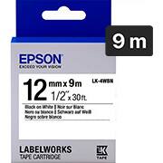 Fita para rotulador Epson LK-4WBN branca escrita preta Epson BT 1 UN Fita para rotulador Epson LK-4WBN branca escrita preta Epson BT 1 UN