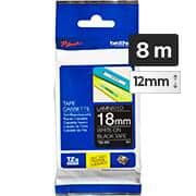 Fita para rotulador Brother TZe, 18mm x 8m, Preta escrita branca plástica laminada, TZe345, Brother - BT 1 UN Fita para rotulador Brother TZe, 18mm x 8m, Preta escrita branca plástica laminada, TZe345, Brother - BT 1 UN