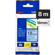 Fita para rotulador Brother TZe, 18mm x 8m, Azul escrita preta plástica laminada, TZe541, Brother - BT 1 UN Fita para rotulador Brother TZe, 18mm x 8m, Azul escrita preta plástica laminada, TZe541, Brother - BT 1 UN