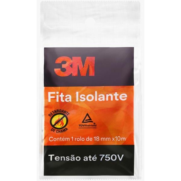 Fita Isolante 3M - 18 mm x 10 m - PT 1 UN