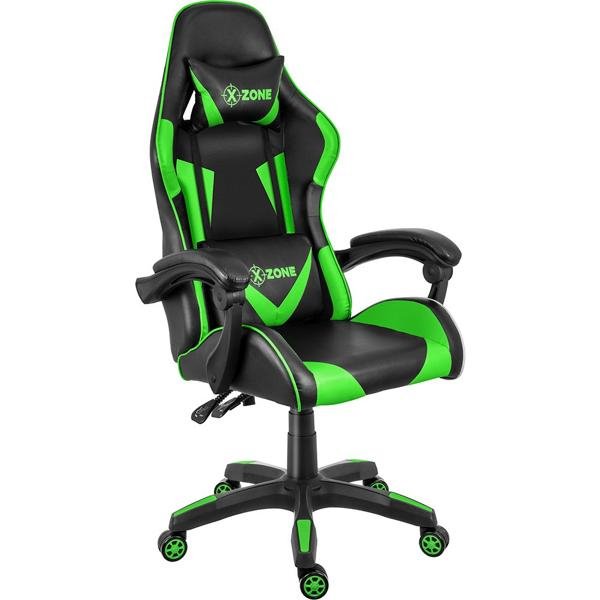 Cadeira Gamer X-Zone Premium preto e verde CGR-01 X-zone CX 1 UN