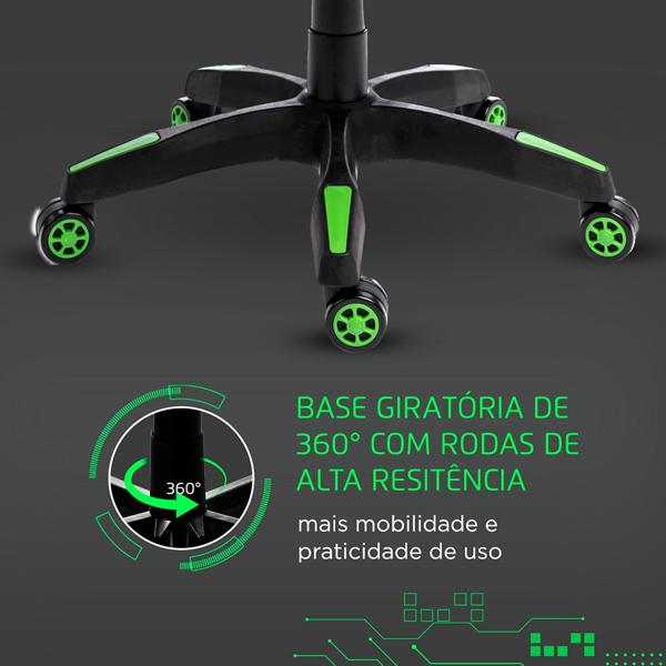 Cadeira Gamer X-Zone Premium preto e verde CGR-01 X-zone CX 1 UN