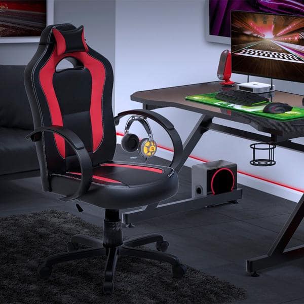 Cadeira Gamer Racing c/ apoio cervical CH03RD Elg CX 1 UN