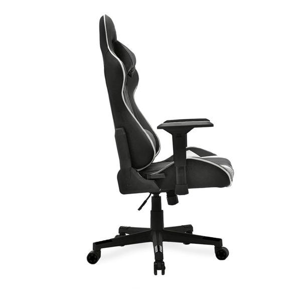 Cadeira Gamer UP X153DBW com Braço 3D, Encosto Inclinável 180, Almofadas de Pescoço e lombar e Assento Ajustável - Preta / Branca - CX 1 UN